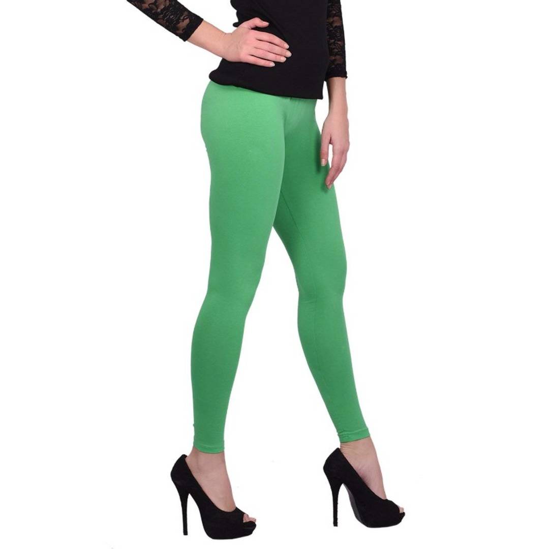 Stylish Cotton Solid Leggings For Women